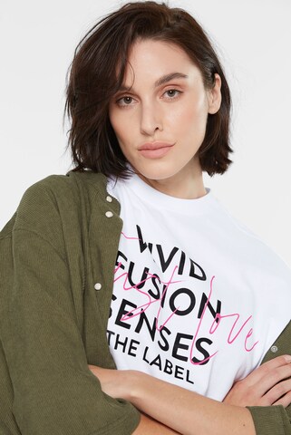 SENSES.THE LABEL Oversized Shirt 'Tec:la' in White