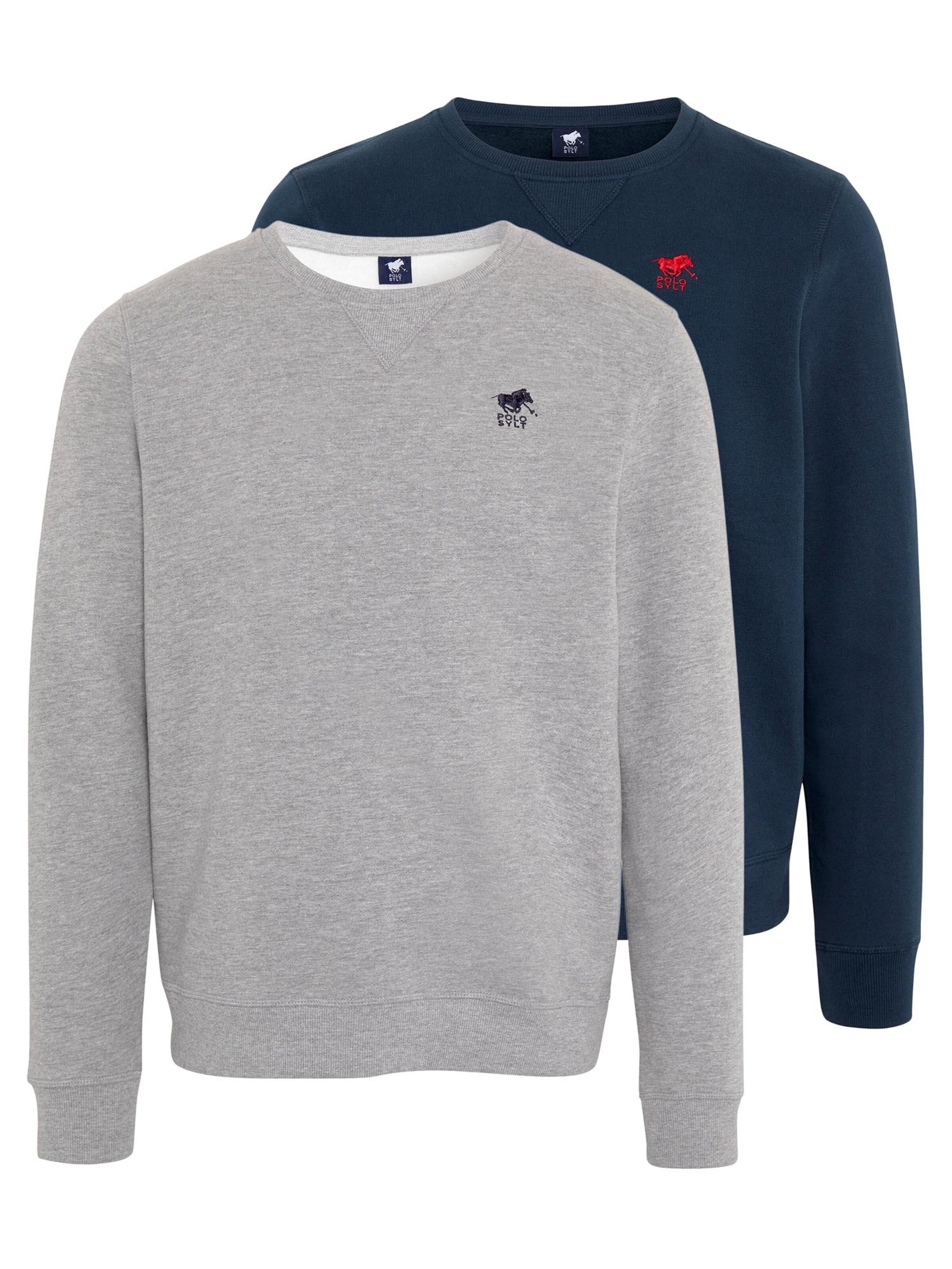 Polo Sylt Sweatshirt 'Basic'‌ in Grau: Vorderseite