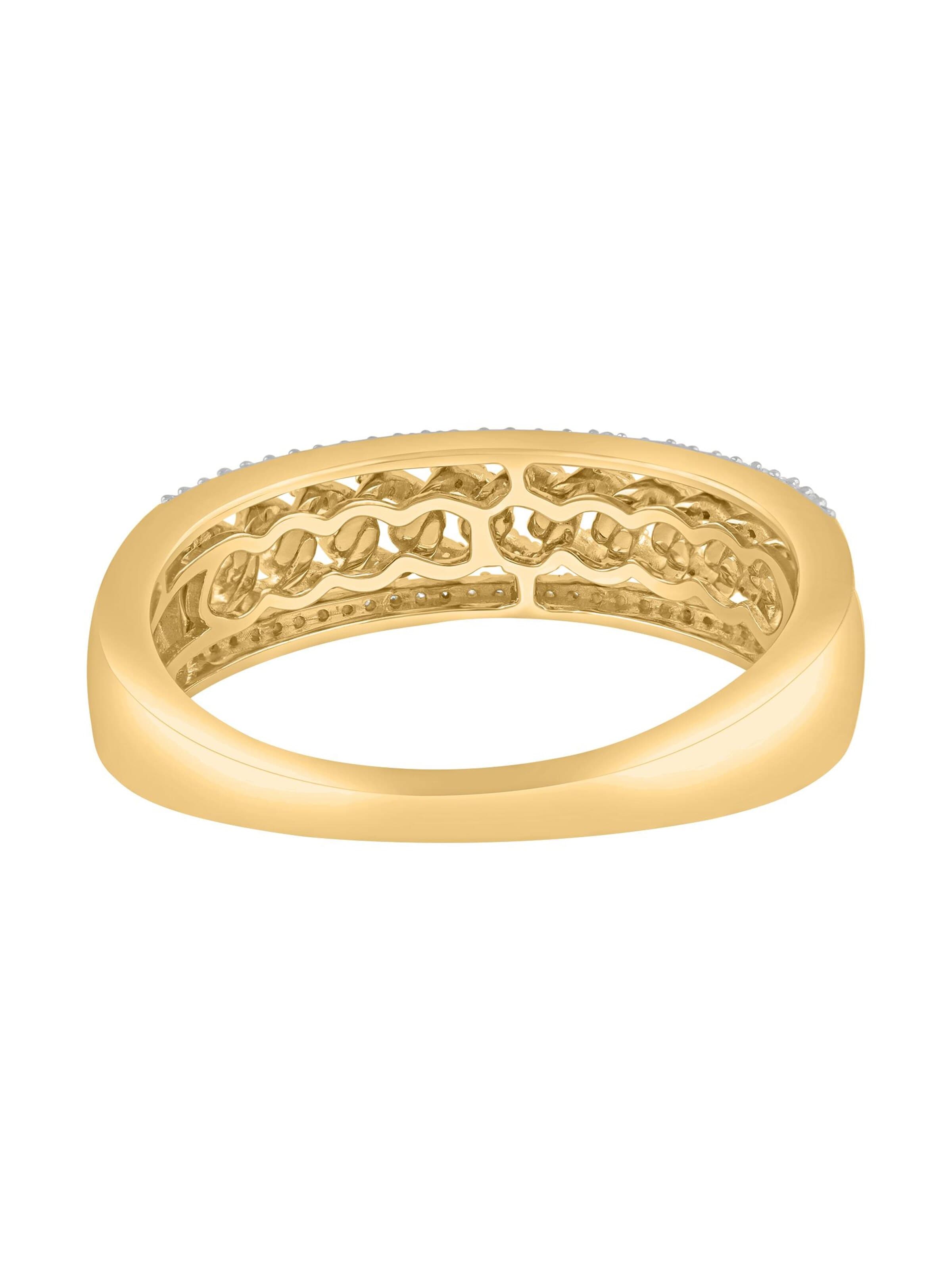 Diamant Exquis - Anillo 'Ring aus 375 Gelbgold mit Diamant' en oro