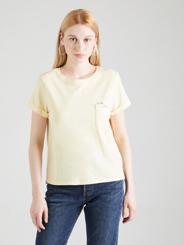LEVI'S ® Póló 'Graphic Margot Pocket Tee' - sárga: elől