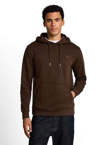 TOM TAILOR DENIM Sweatshirt in Brown: front
