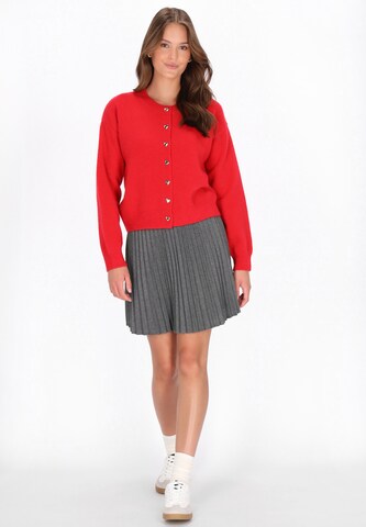 MYMO Knit cardigan in Red