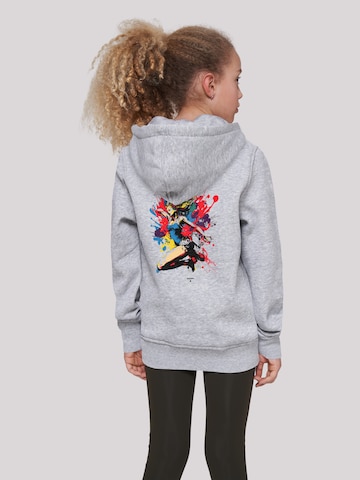 F4NT4STIC Sweatshirt 'Tänzerin bunt' in Grijs: voorkant