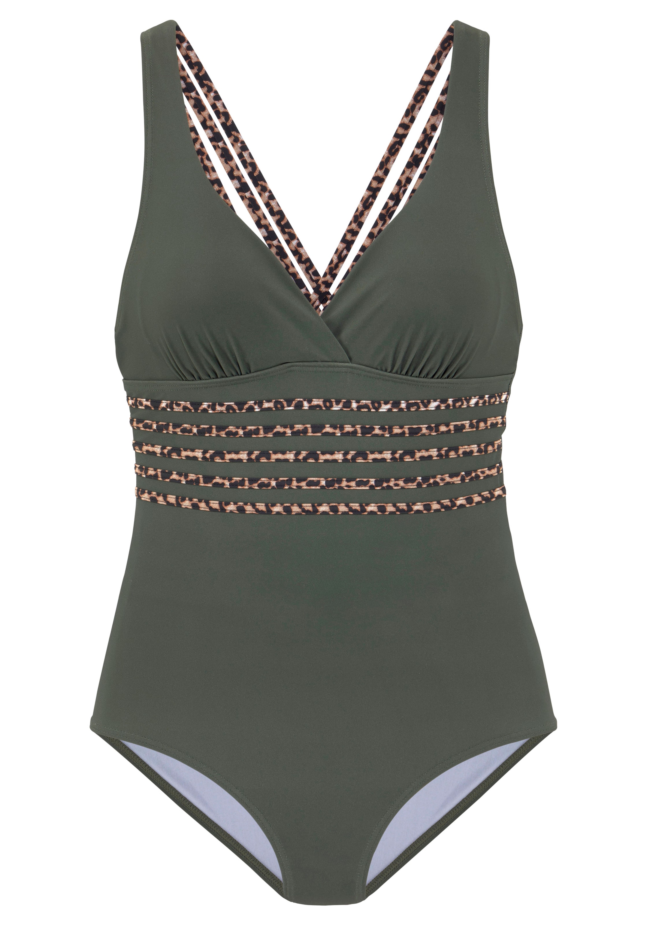 Costum de baie întreg de la LASCANA pe verde: față