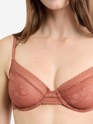 ETAM T-shirt Bra 'AURA' in Beige
