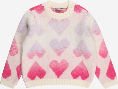 KIDS ONLY Pullover in helllila / pink / wollweiß, Produktansicht