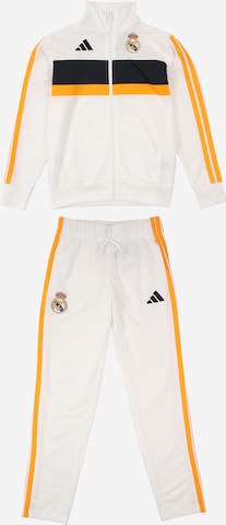 balta ADIDAS PERFORMANCE Sportinis kostiumas 'REAL': priekis
