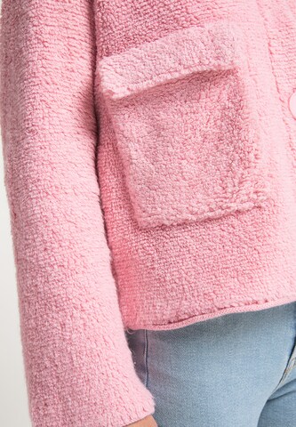 taddy Knit Cardigan in Pink