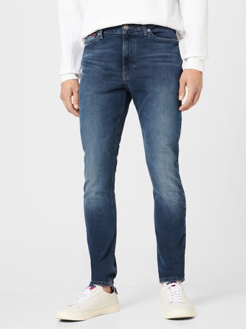 Tommy Jeans Skinny Jeans 'SIMON' in Blauw: voorkant