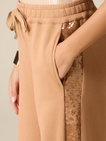 oltre - Ropa ancha Pantalón en marrón