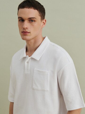 DAN FOX APPAREL Shirt 'Justin' in Wit