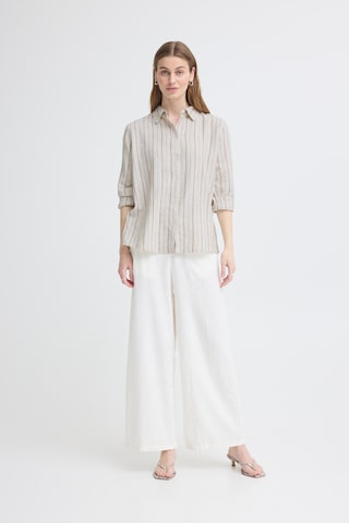 ICHI - Blusa 'LINNO' em bege