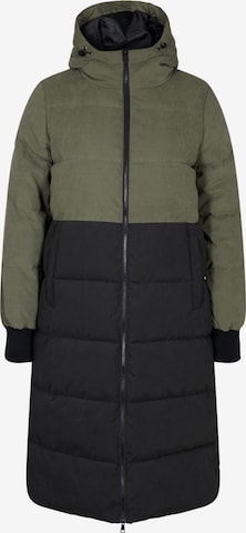 Zizzi Χειμερινό παλτό 'CAPEACHY' σε πράσινο: μπροστά
