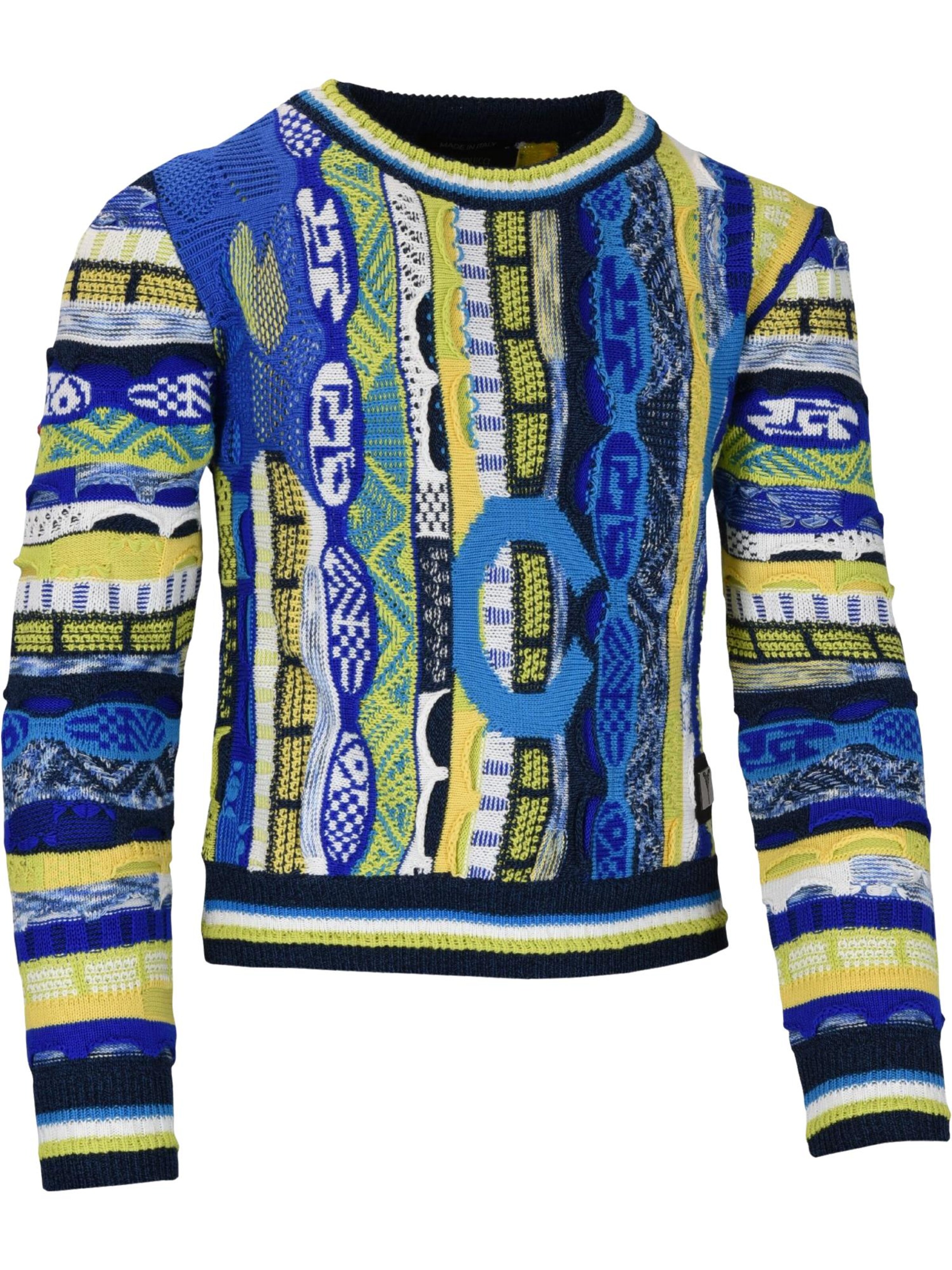 Pull-over 'Casazza' Carlo Colucci en mélange de couleurs : devant