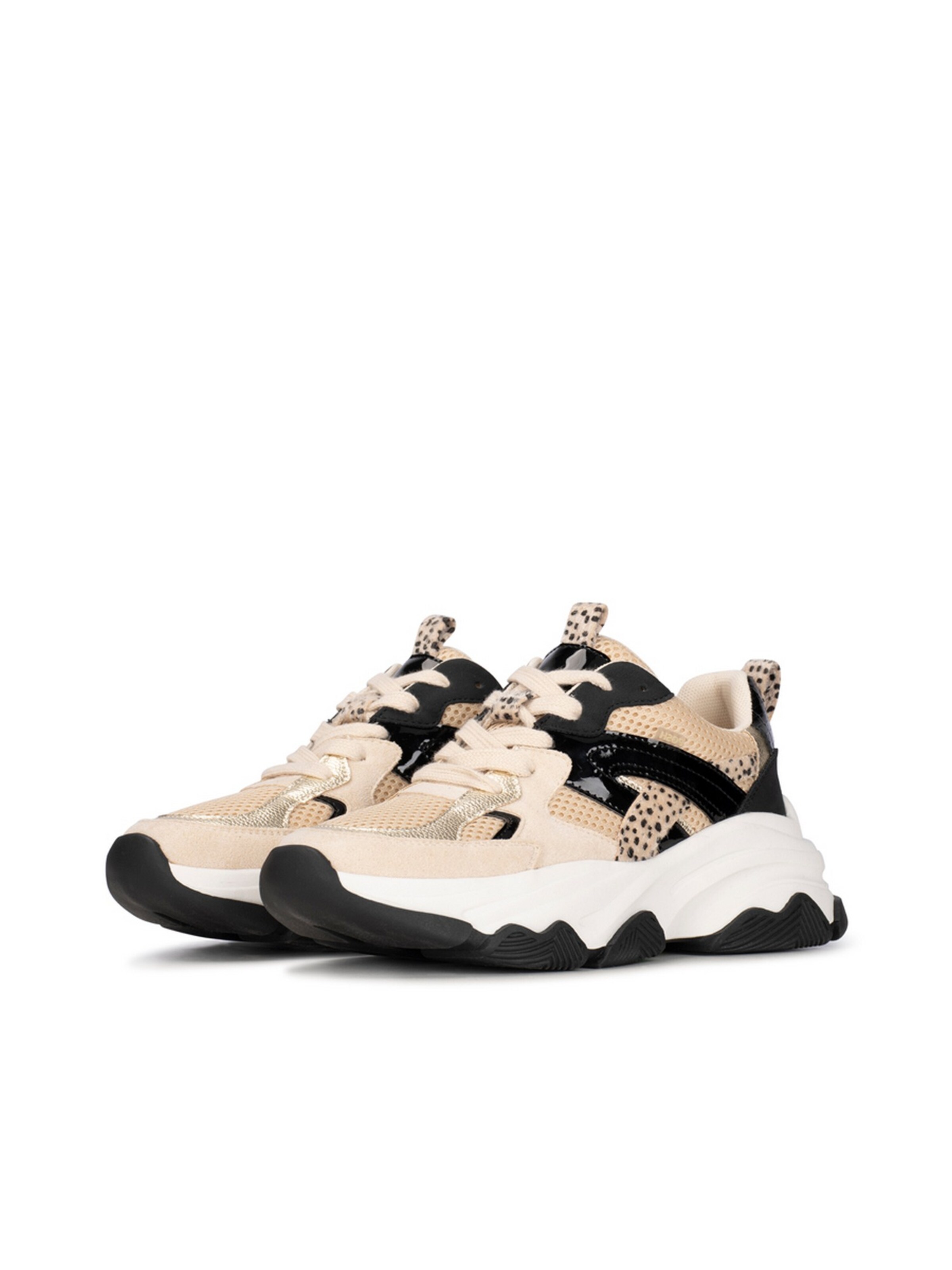 Baskets basses 'Gigi' POSH by Poelman en beige