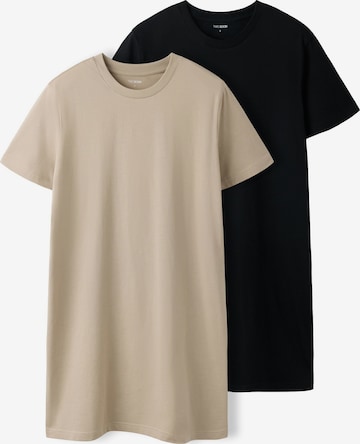 Robe TWO SOON en beige : devant