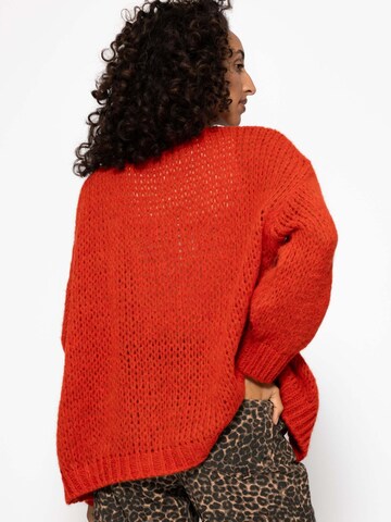 SASSYCLASSY Oversized Cardigan in Red