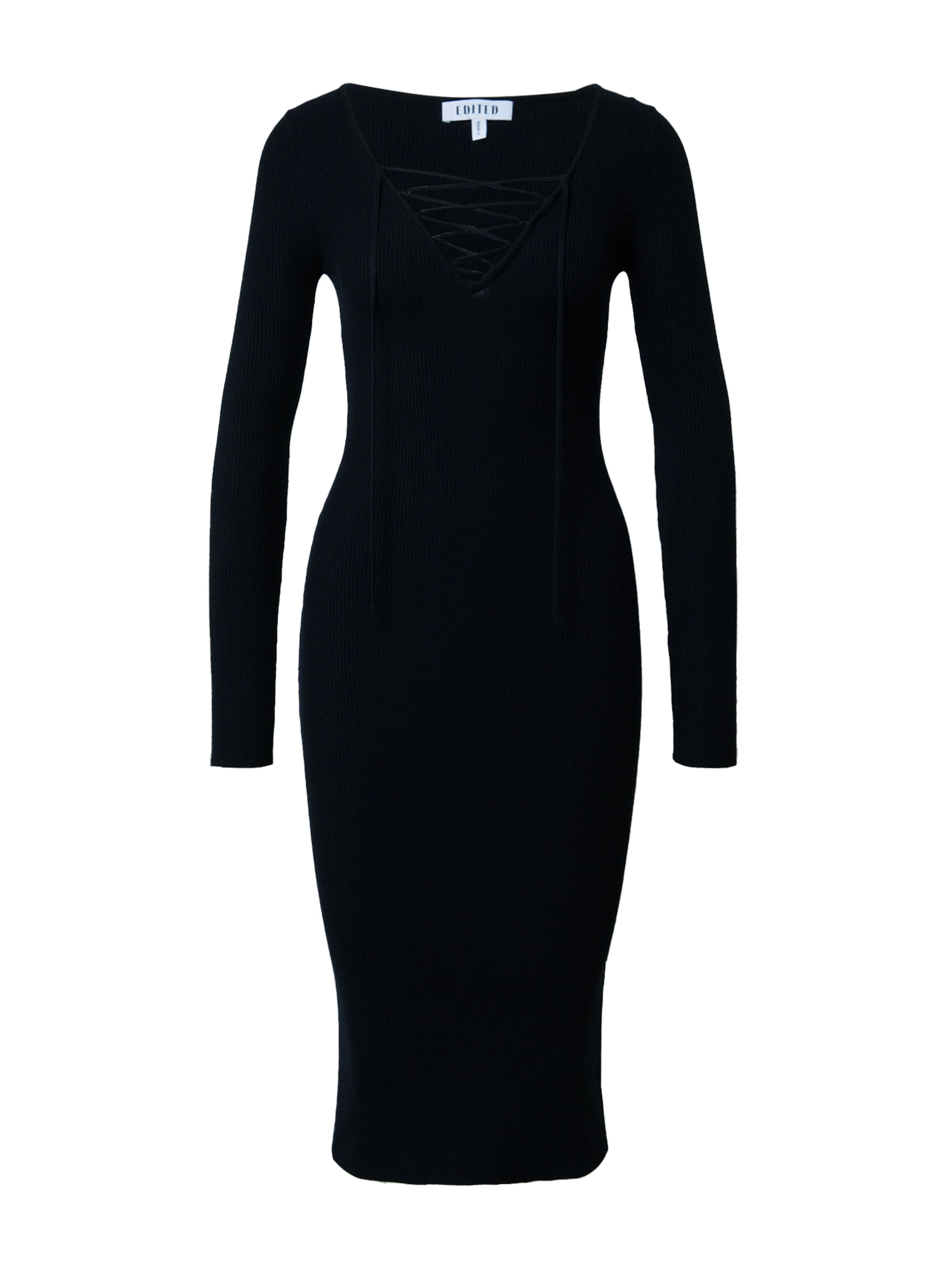Abito in maglia 'Engelina' di EDITED in nero: frontale