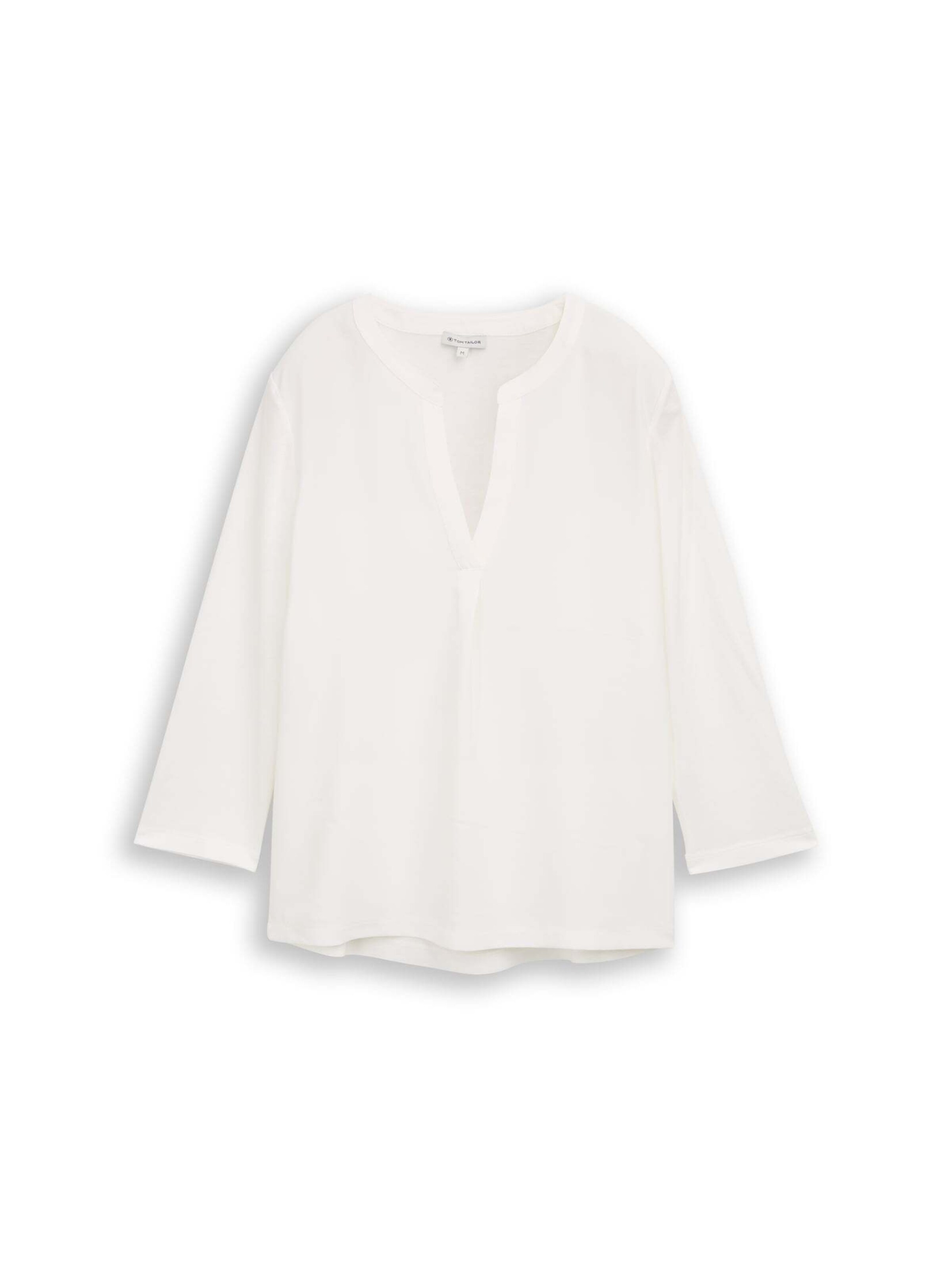 TOM TAILOR Shirt in Wit: voorkant