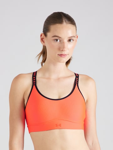 UNDER ARMOUR Bralette Sports bra 'Infinity' in Orange: front