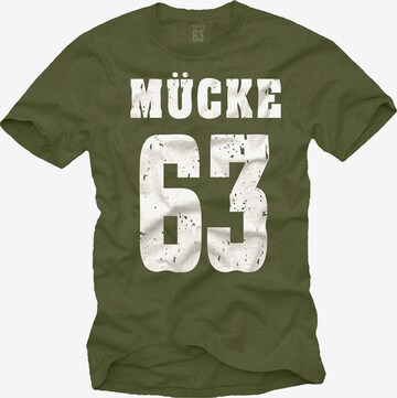 MAKAYA Shirt 'Mücke 63' in Green: front