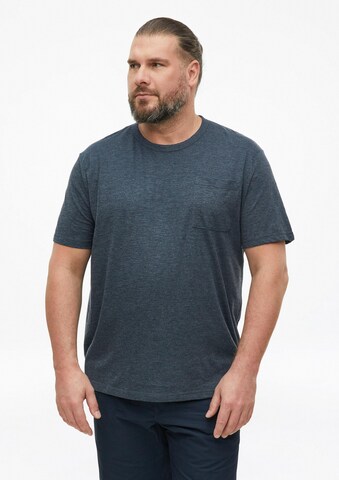 s.Oliver Men Big Sizes Shirt in Blue: front