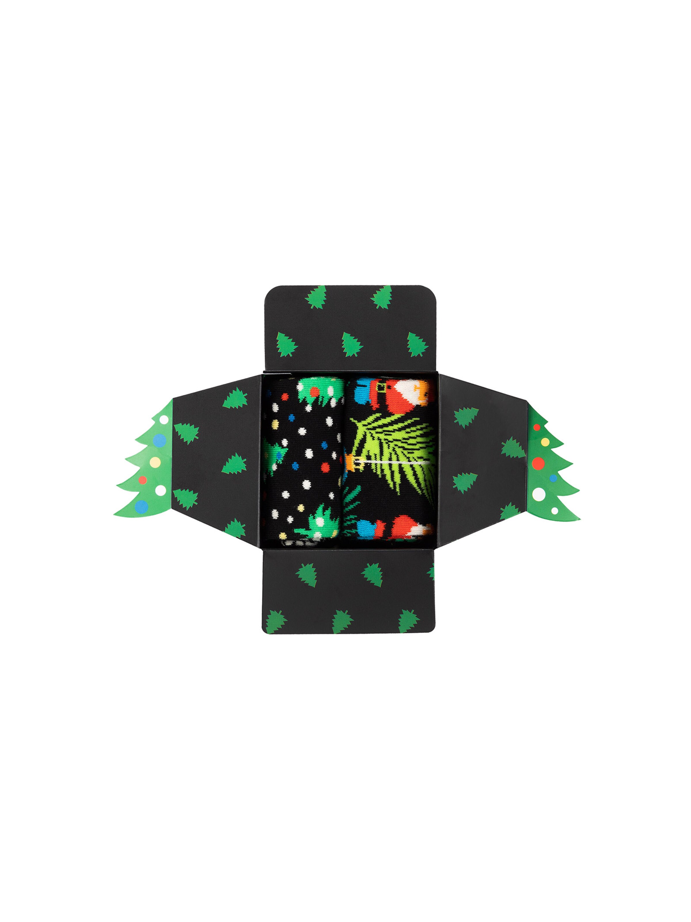 Happy Socks Sokker 'Holiday Tree' i sort