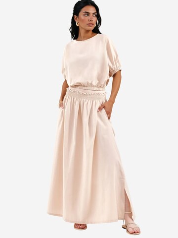 MSN Collection Leisure suit 'Zweiteiliges Set' in Beige: front