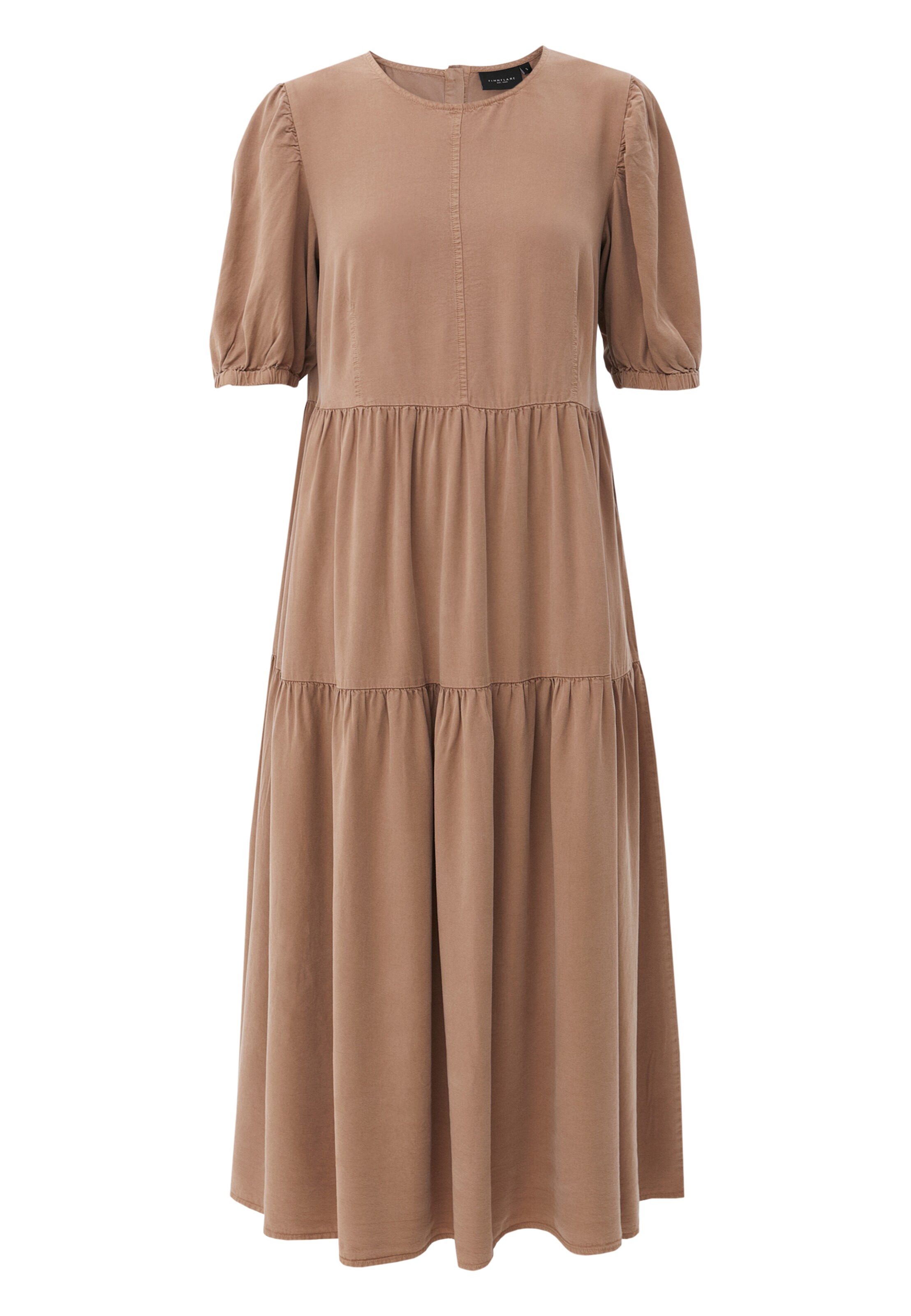 Finn Flare Jeanskleid in Beige: Vorderseite