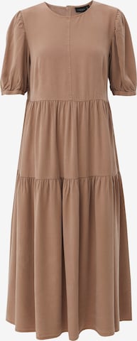 Finn Flare Jeanskleid in Beige: Vorderseite