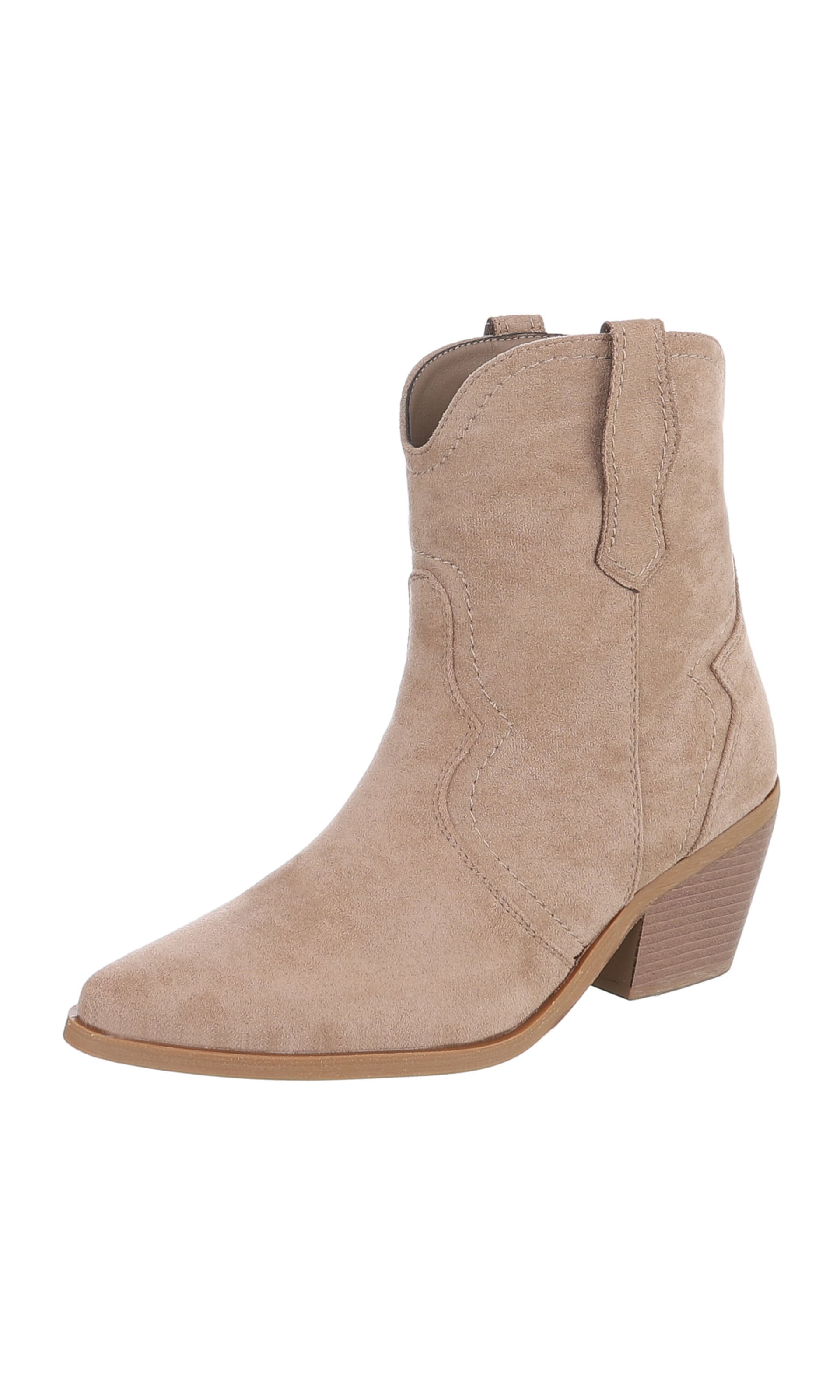 Ital-Design Stiefelette in Braun: Vorderseite