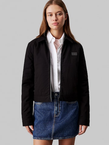 Veste mi-saison Calvin Klein Jeans en noir : devant