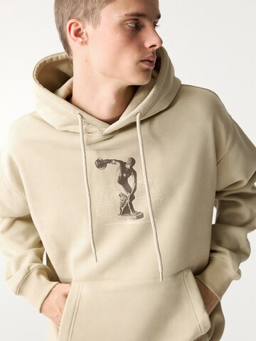 Pull&Bear Mikina - Béžová
