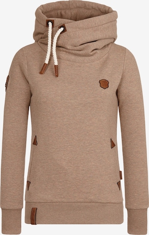 naketano Sweatshirt 'Darth' in Brown: front