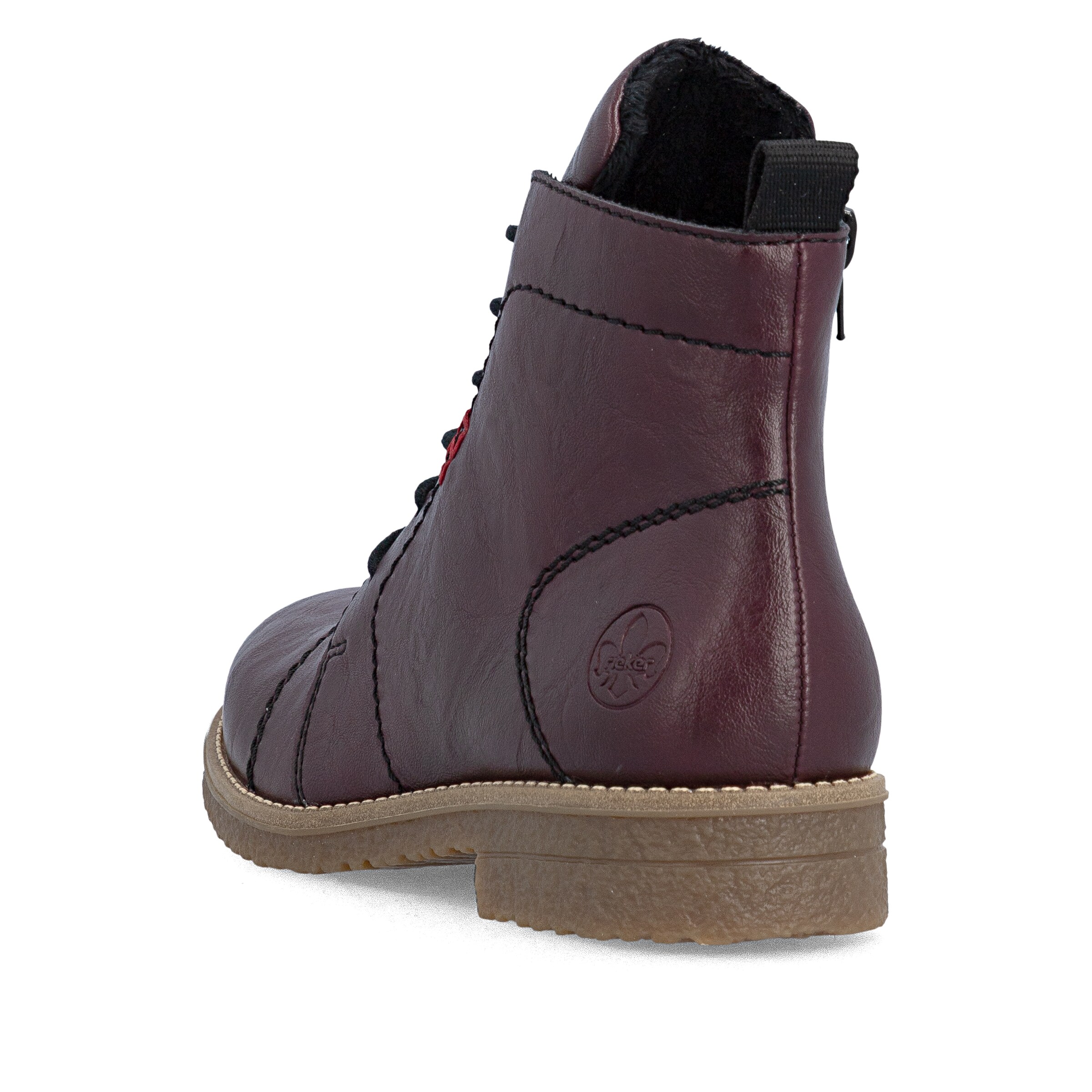 Bottines à lacets Rieker en rouge
