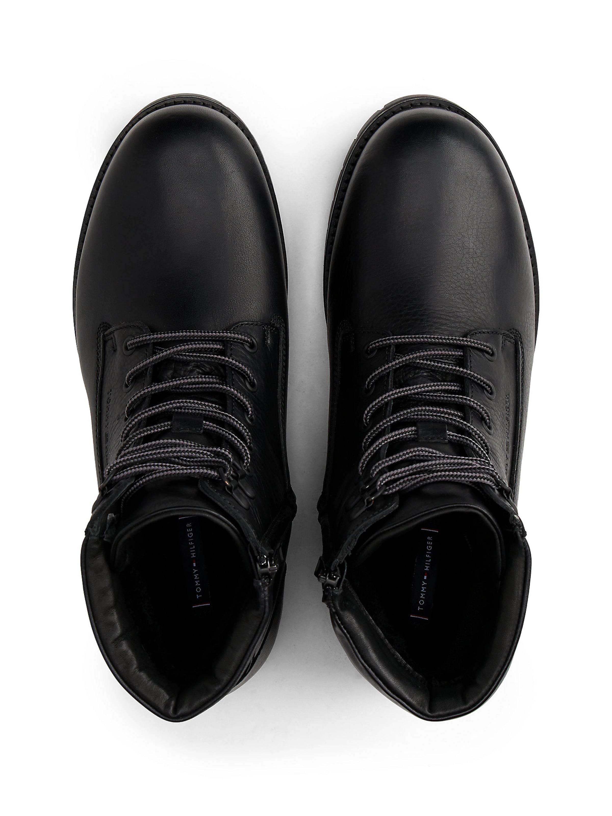 Bottines à lacets TOMMY HILFIGER en noir