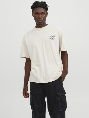 T-Shirt JACK & JONES en beige : devant