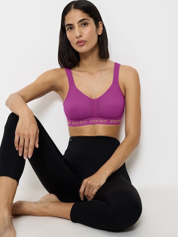 TRIUMPH Bustier Sport bh ' Triaction Energy Lite ' in Roze