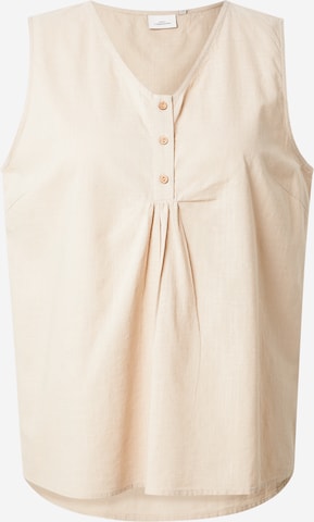 Camicia da donna di ONLY Carmakoma in grigio: frontale