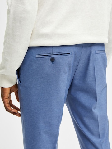 Coupe slim Pantalon chino 'Josh' SELECTED HOMME en bleu