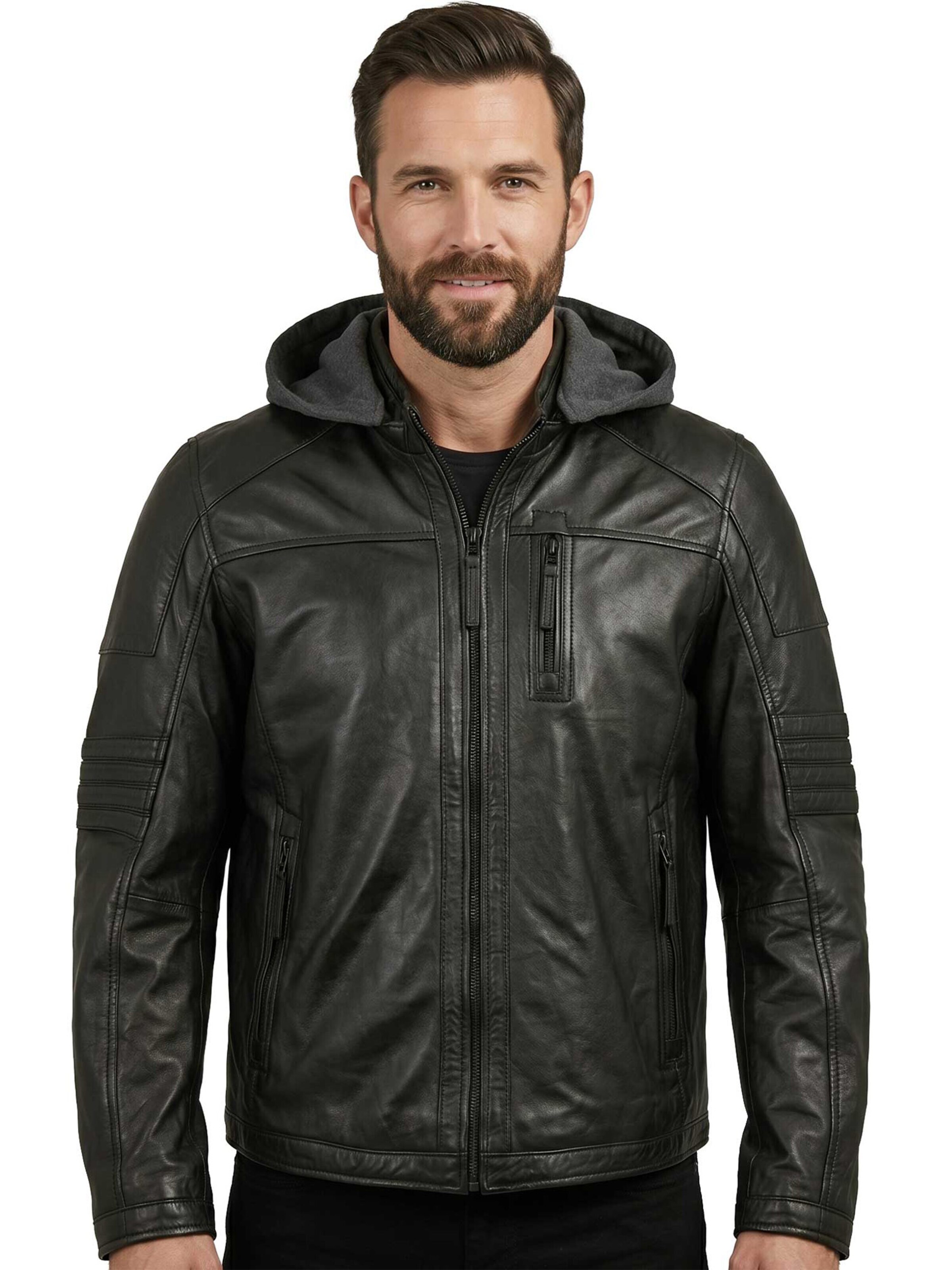 Jilani Between-Season Jacket 'Cody-3' in Black: front