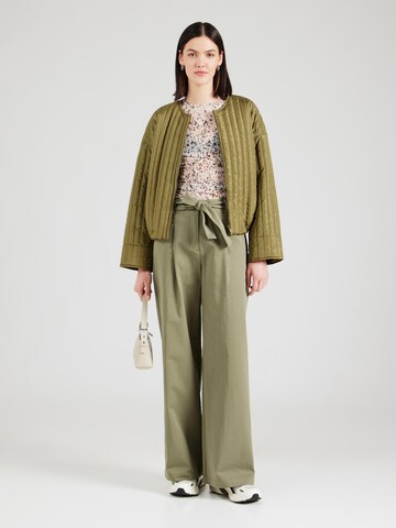 Wide Leg Pantalon à pince 'COUNT' Freequent en vert