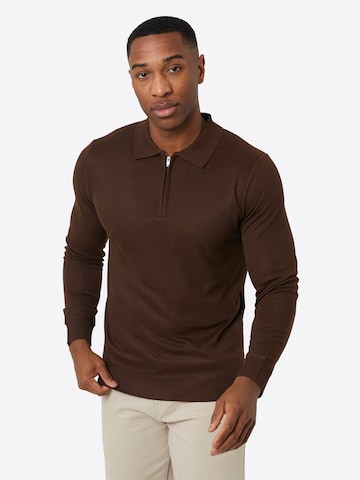 BRAVE SOUL Shirt in Braun: Vorderseite