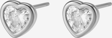 Orecchini 'Crystal Love' di Hey Happiness in argento: frontale