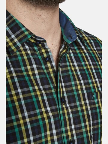 Charles Colby Comfort fit Button Up Shirt ' Duke Branag ' in Green