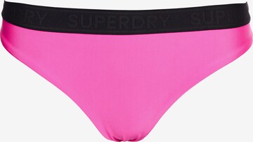 Superdry Bikini Bottoms in Pink: front