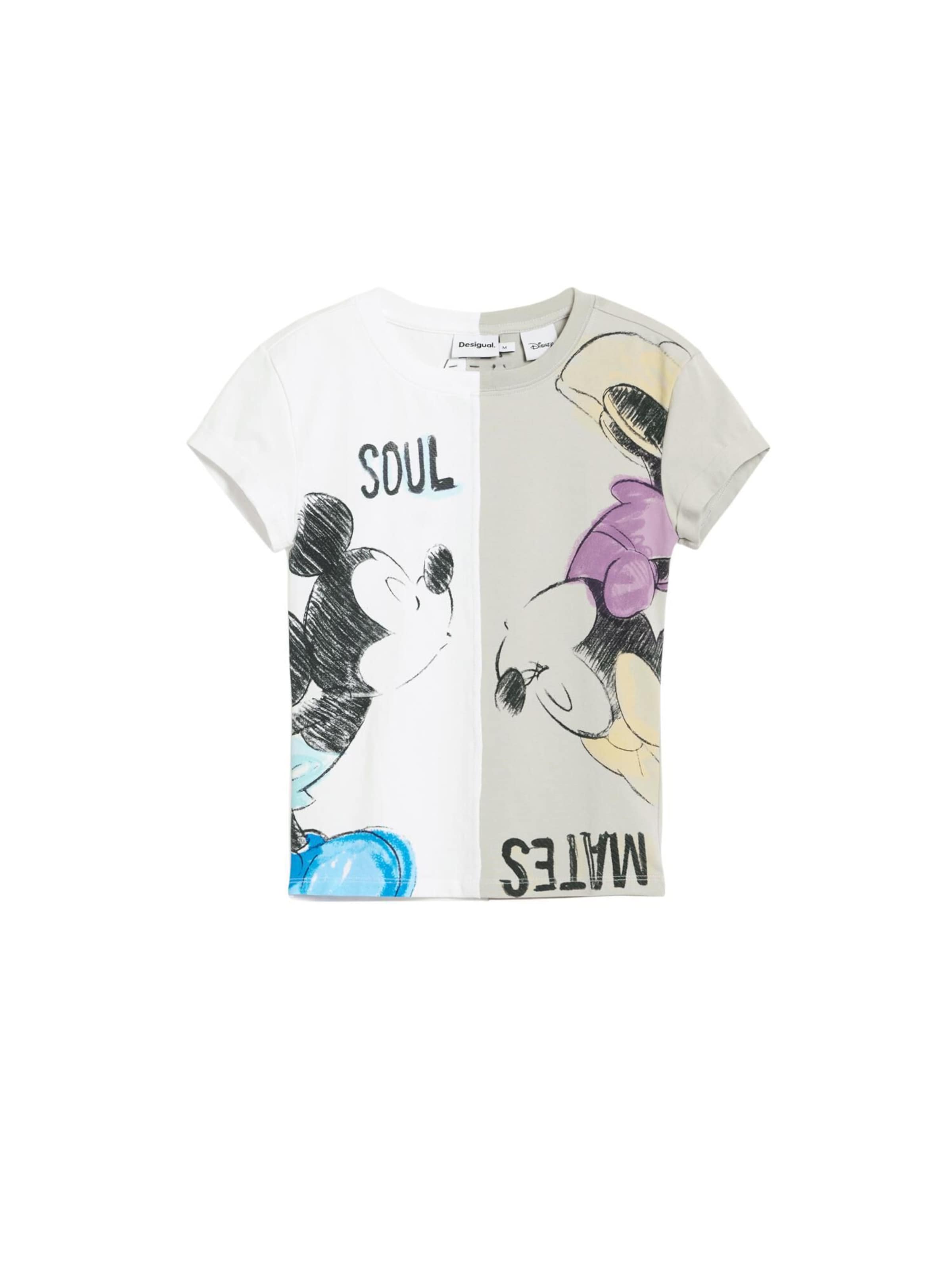 Desigual Särk 'Mickey and Minnie Mouse™ kiss' kivi / must / valge, Tootevaade