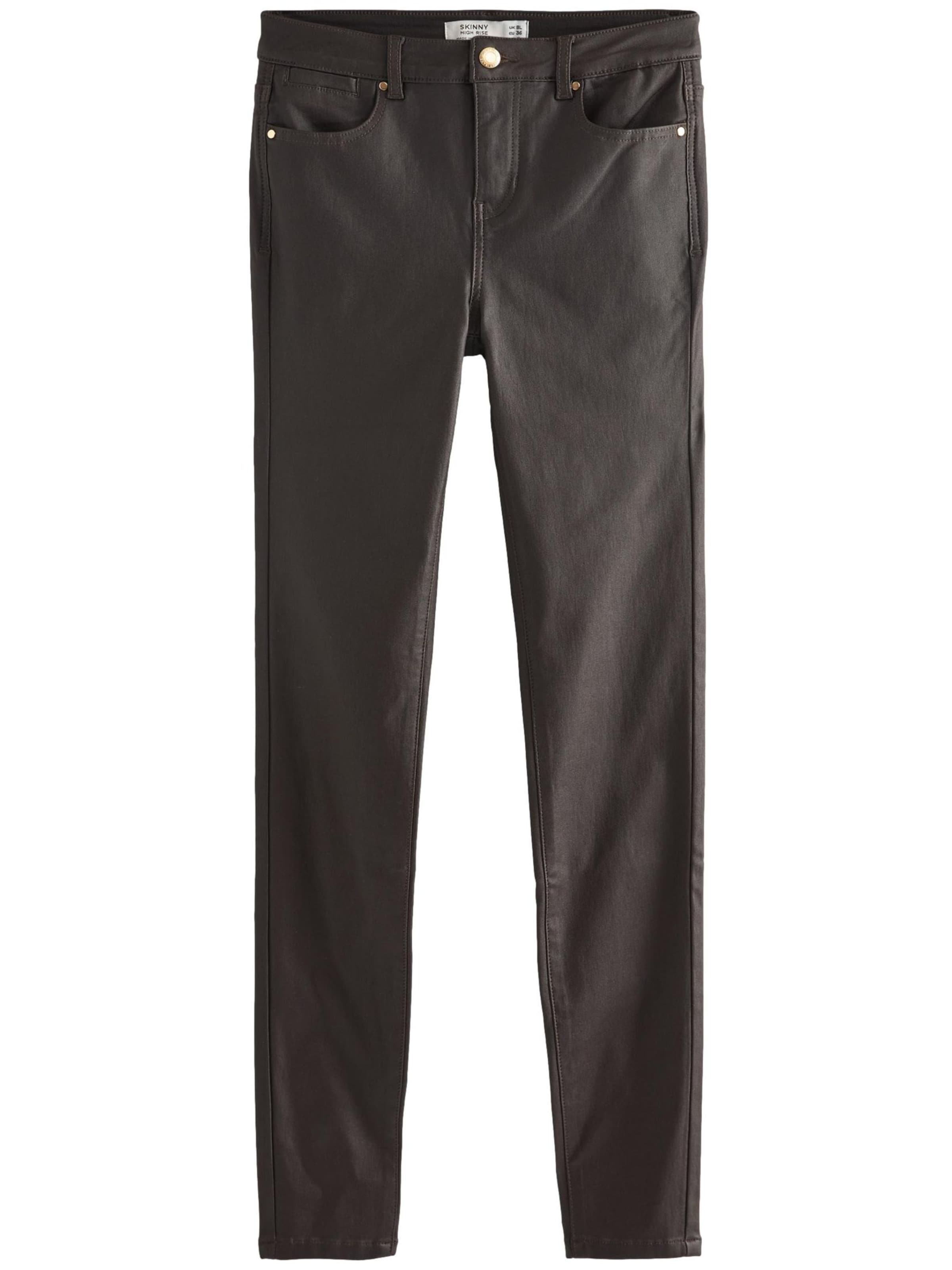 Next Skinny Jeans in Brown: front