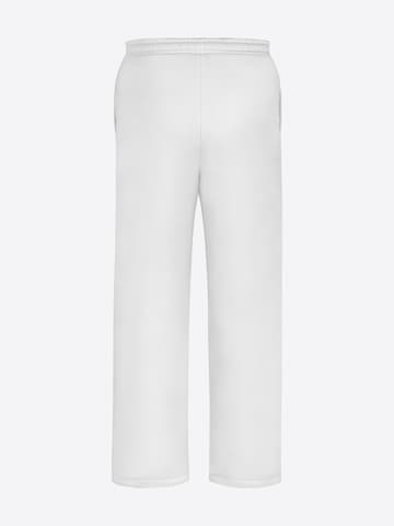 TATES Wide Leg Sporthose in Weiß
