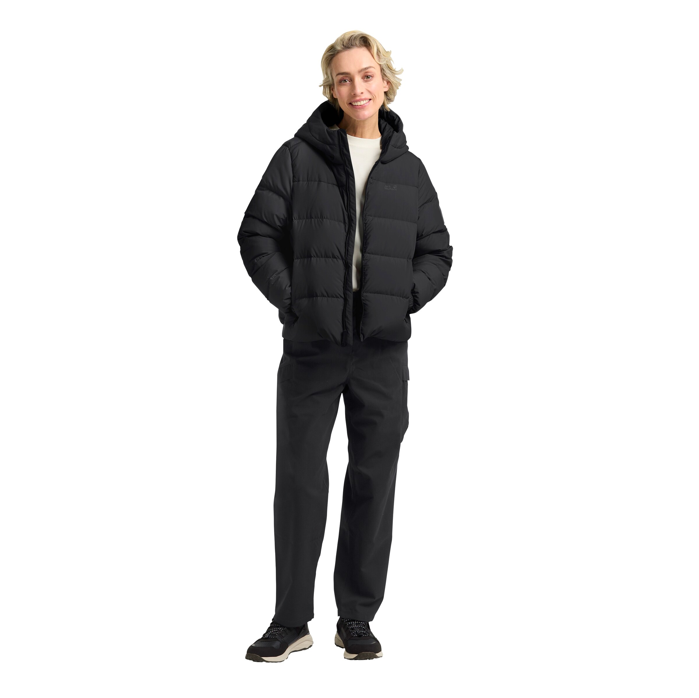 JACK WOLFSKIN Winter Jacket in Black